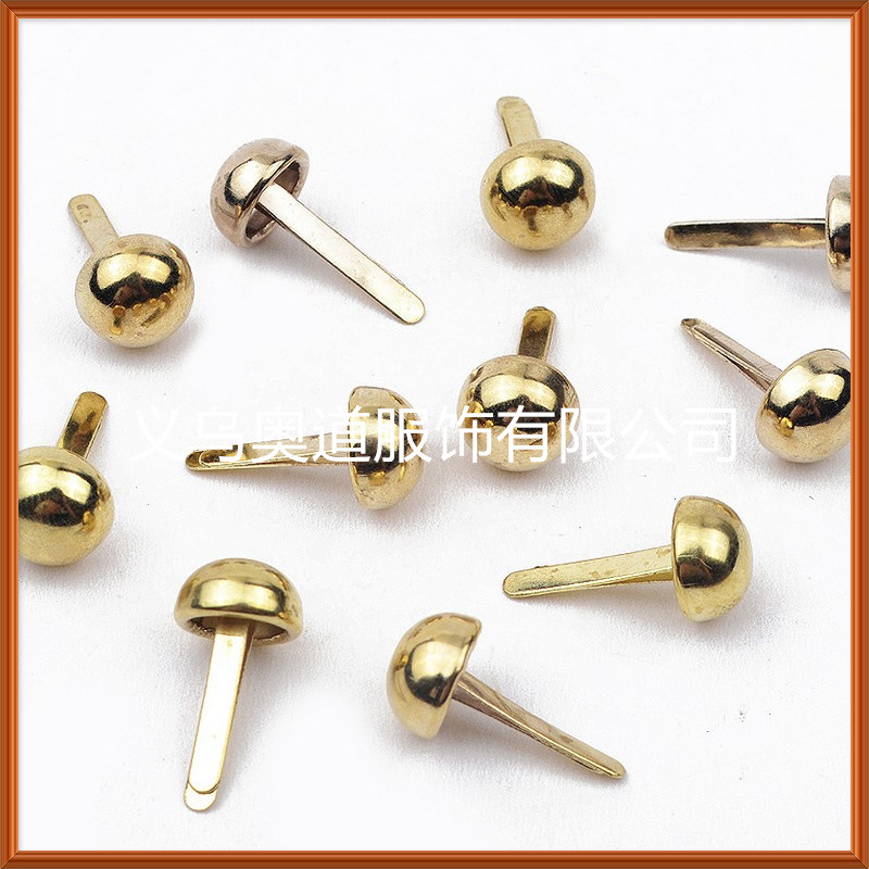 供应10*26平头金色长脚双脚钉 开叉钉 diy金属圆头文具配件两脚钉-阿里巴巴