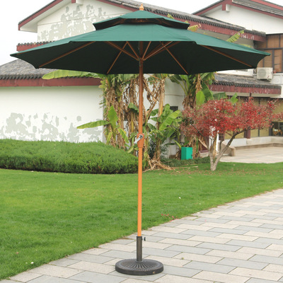 courtyard balcony leisure time Sunshade Parasol circular Double umbrella Sentry box customized LOGO