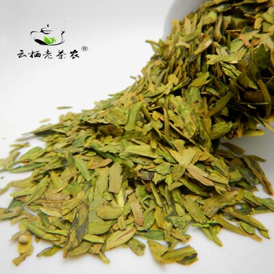 Cloud habitat old tea farmers Hangzhou Country of Origin Deliver goods Longjing Tea tablets Chip heart 5 orders Green tea powder Longjing Tea tablets