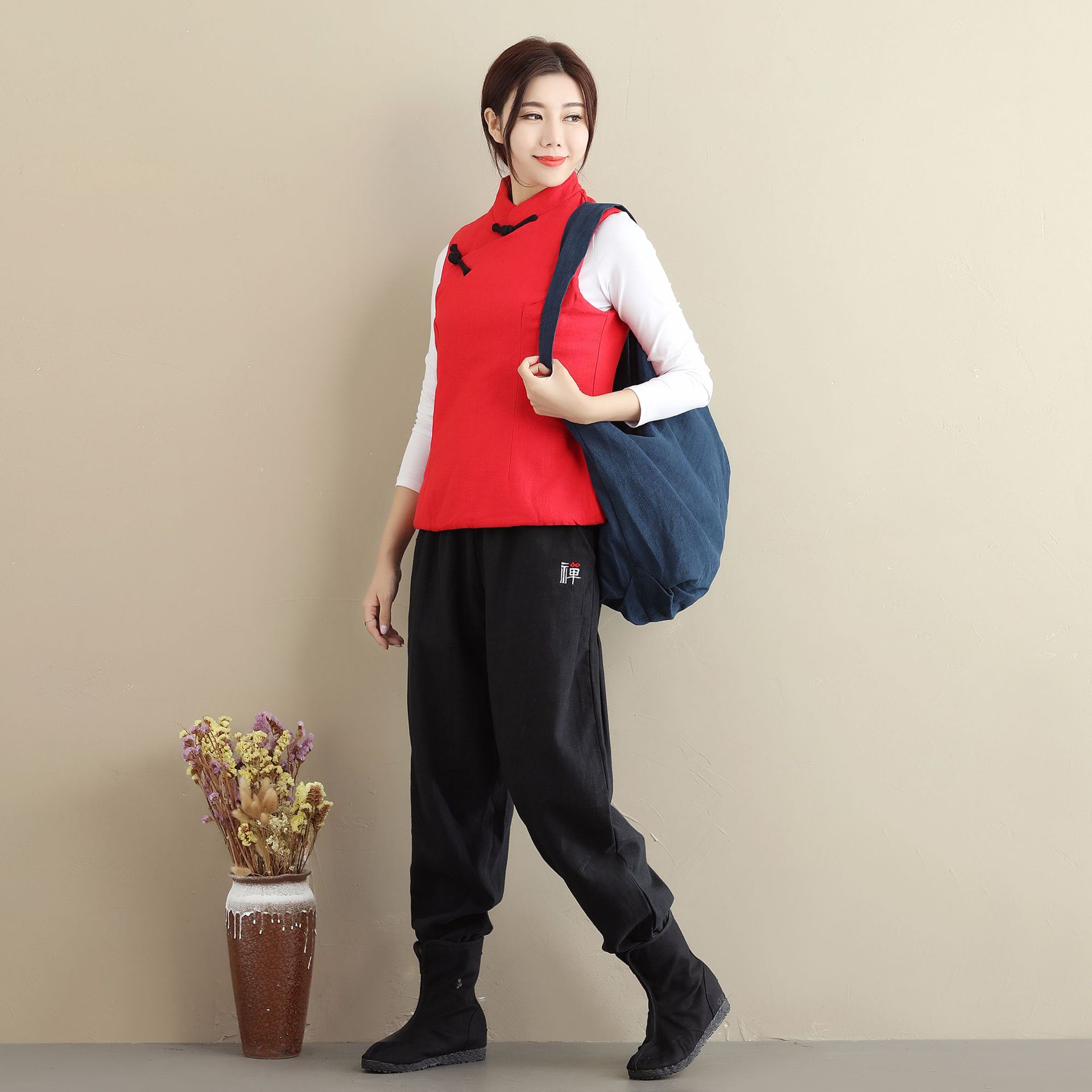 Gilet femme ASAYOU en Coton et lin - Ref 3318112 Image 17