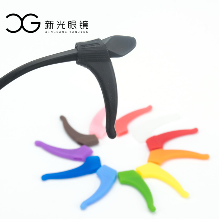 眼鏡防滑矽膠耳套中號彩色可選磨砂耳套成人兒童運動防摔眼鏡腳套