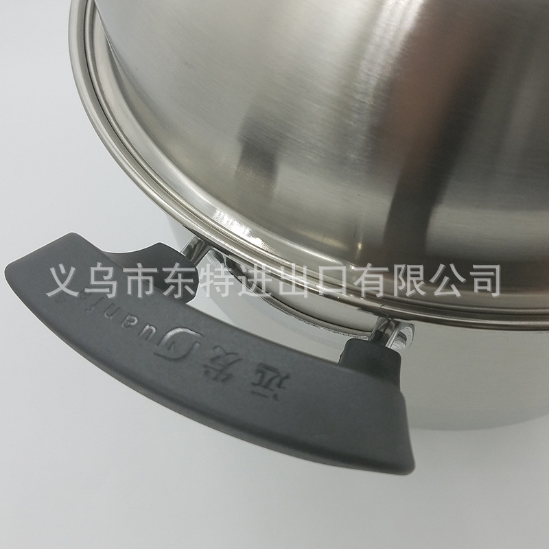 Factory direct sales of stainless steel double-grate steamer, elegant combination lid double-bottom steamer, multi-purpose steamer, high-end gift pot detail image 5