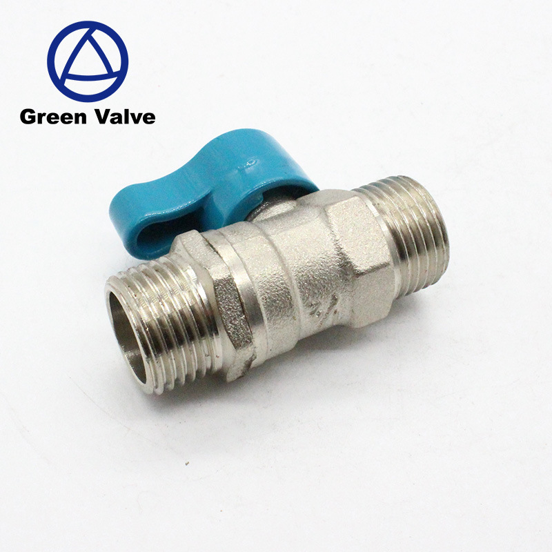 厂家订制 黄铜电镀球阀 外螺纹单手柄 内外丝DN20球阀NPT