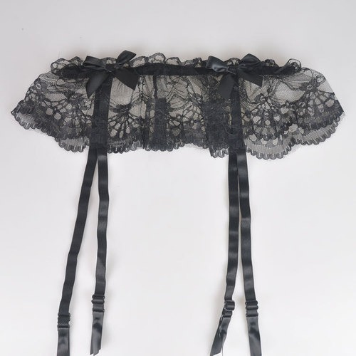 Wholesale BEILEISI lace jacquard high stockings garters 5002 women's sexy garters