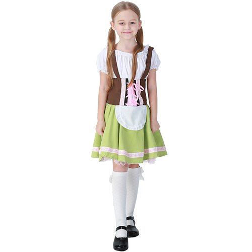 Halloween new German Oktoberfest costumes, girls and older children's parent-child costumes, maid costumes, kindergarten performance costumes