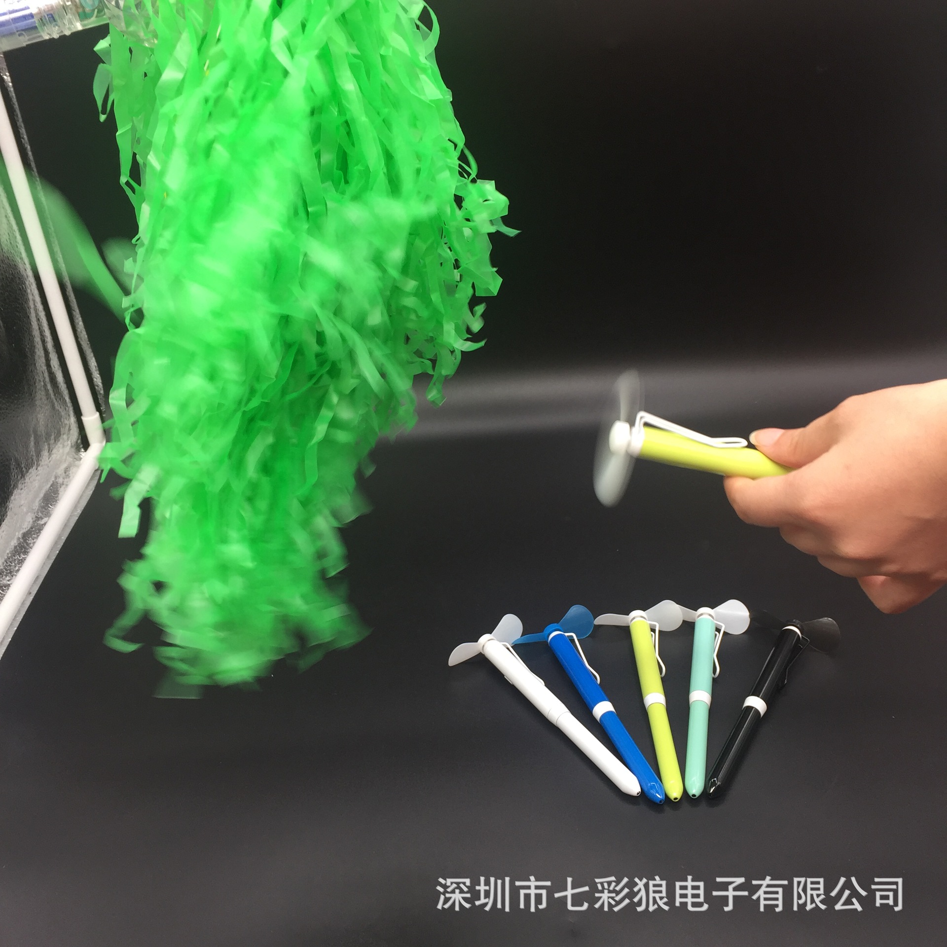 夏季文具礼品风扇笔学生迷你手持风扇笔可定制LOGO金属风扇笔