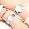 Fashionable waterproof steel belt for beloved, quartz watch, wholesale