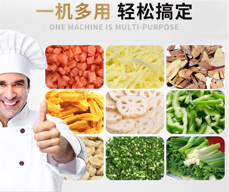 小型水果切丝切片机 芹菜切断机 豆角切断机 电动商用切菜机