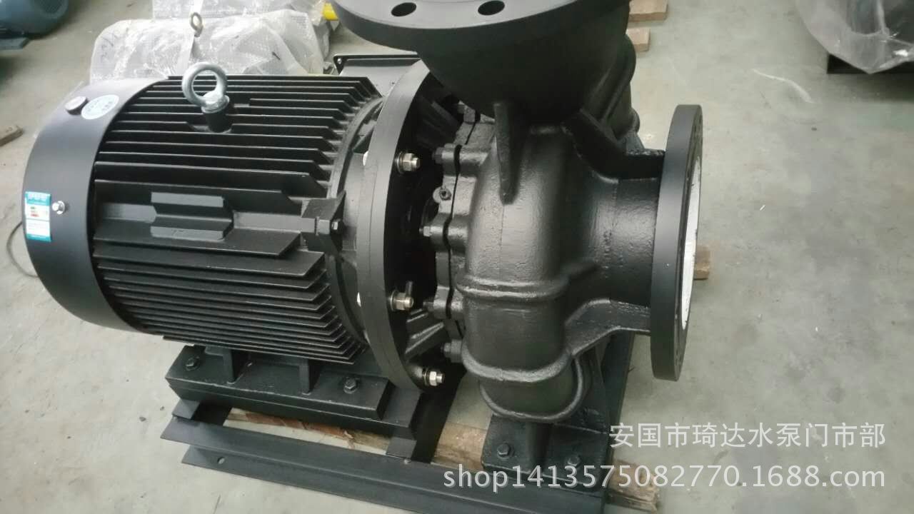 卧式直连式ISW250-315管道泵增压泵高效节能YE3电机加压泵