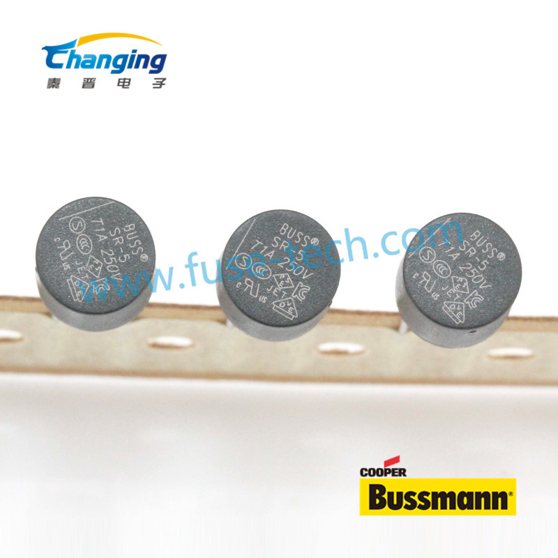 T1A/250V 圆柱形慢断保险丝SR-5-1A-AP 巴斯曼微型保险丝bussmann