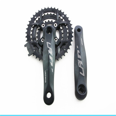 厂家促销 高品质自行车山地车牙盘链轮曲柄全黑 42/34/24牙|ru