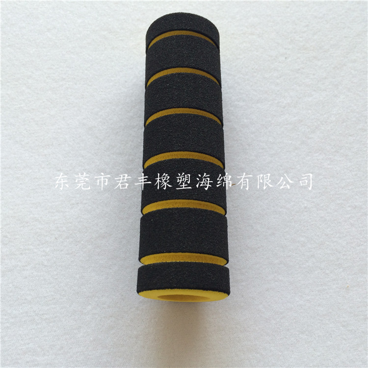 定制加工 高密度nbrU型健身器材护套海绵纹路防护耐磨管