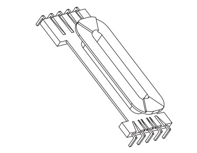 PED/EDR26骨架YC-EDR-2604 5+5P，BOBBIN,厂家直销变压器骨架