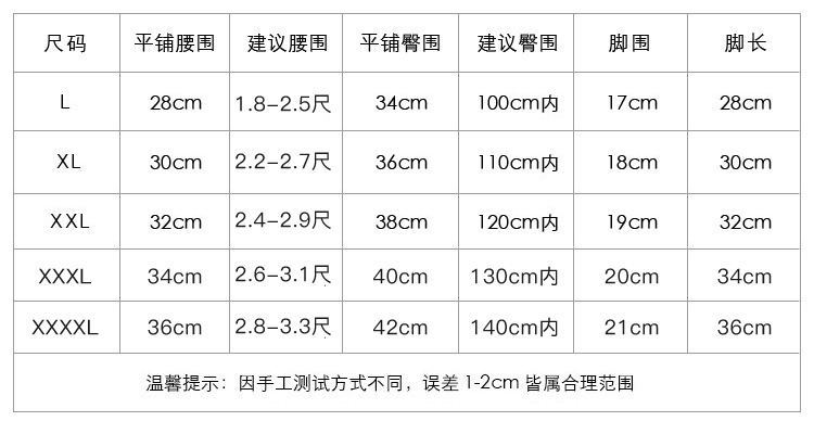 1049新尺寸表