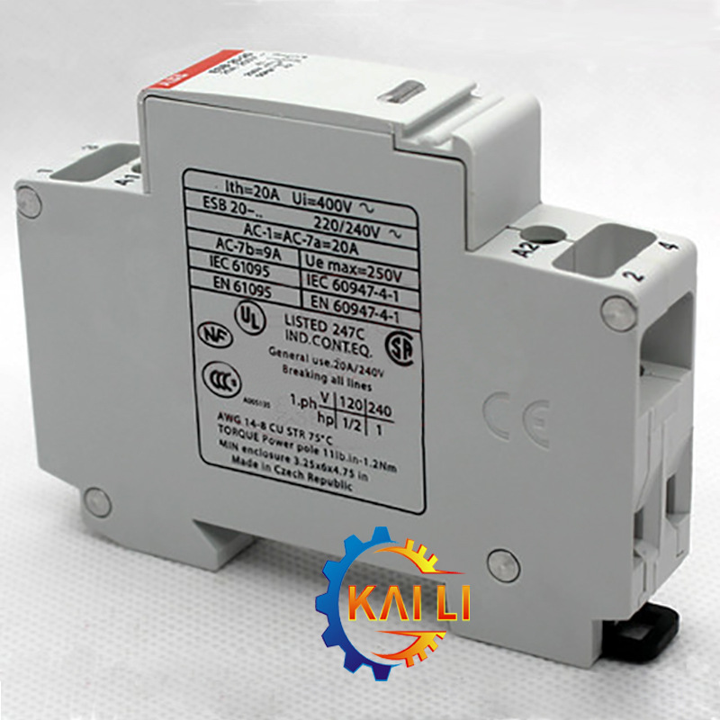 供应ABB建筑用接触器ESB20-11*230V原装ESB系列1NO+1NC现货供应