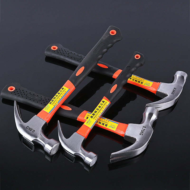 销售包塑柄羊角锤 家用起钉锤0.25kg/0.5kg/0.75kg木工锤榔头