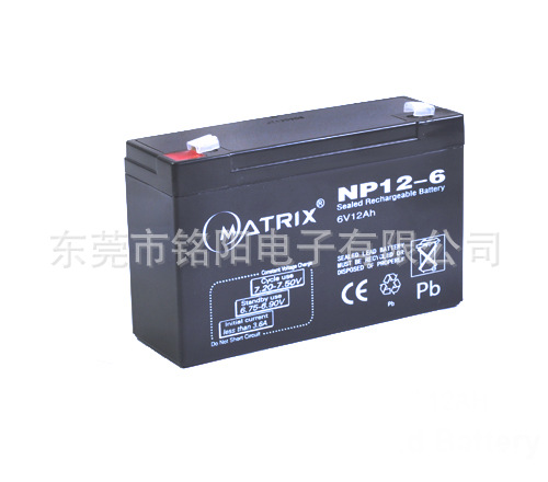 6v12ah蓄电池Matrix NP12-6童车电瓶电子称电池楼宇对讲后备电源