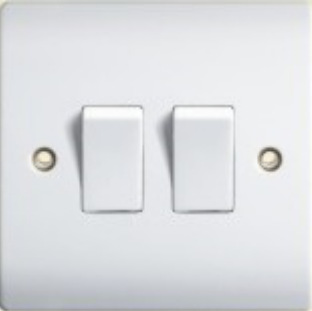 Interruptor y Tomacorriente de Pared G-003 G-004 de Cobre Puro Doble Control para Hogar y Hotel