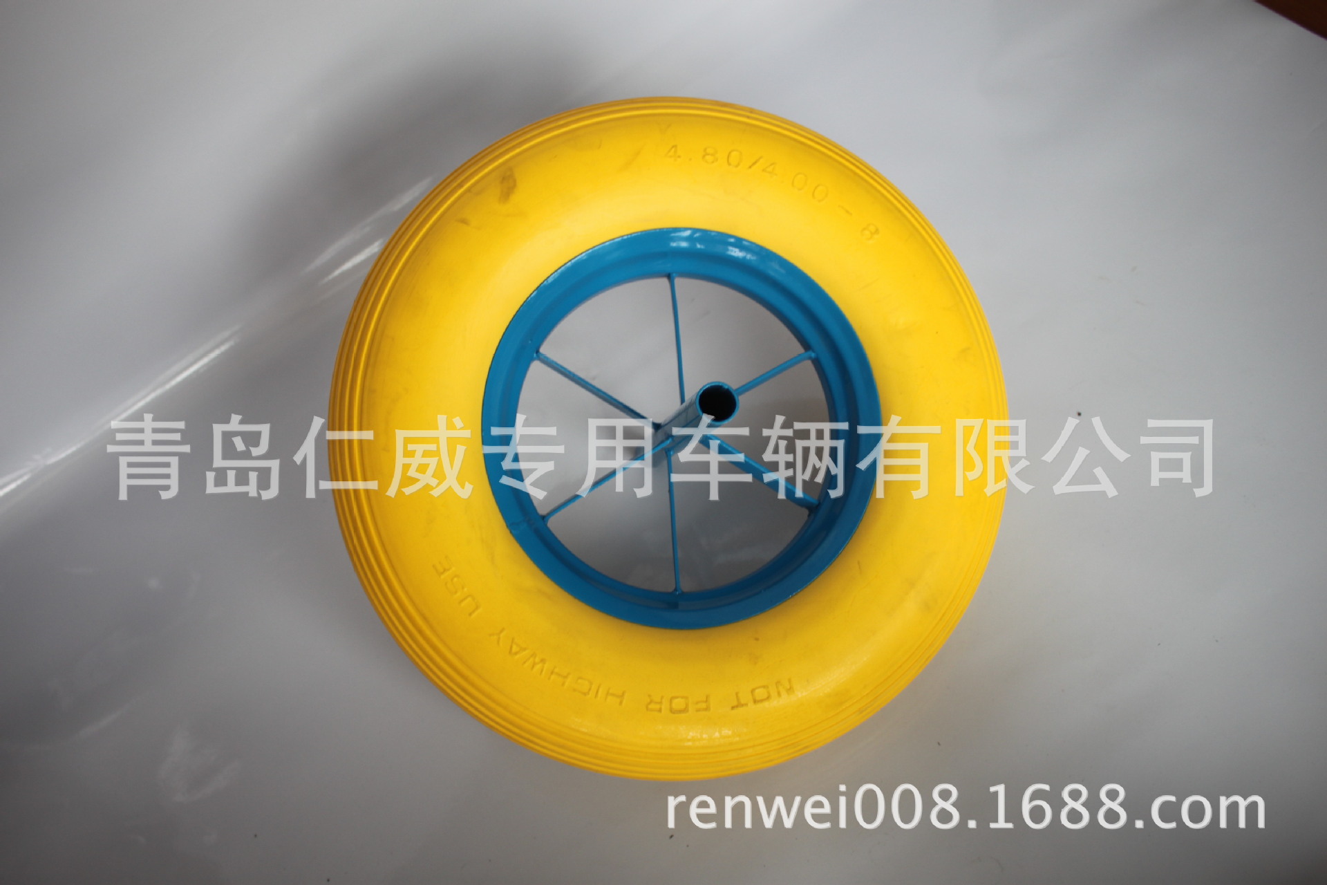 厂家直销 手推车轮 16X4.80/4.00-8 PU轮 16寸发泡轮 6400配轮