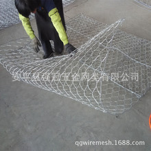 供应出口标准锌铝合金石笼网 堤坝防护截流铝合金铅丝网笼 强冠厂