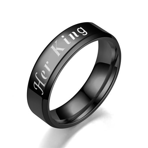 European and American Best-Selling New Herking His Queen Queen Fashion Couple's Ring Pair Manufacturer's Hot Selling Item