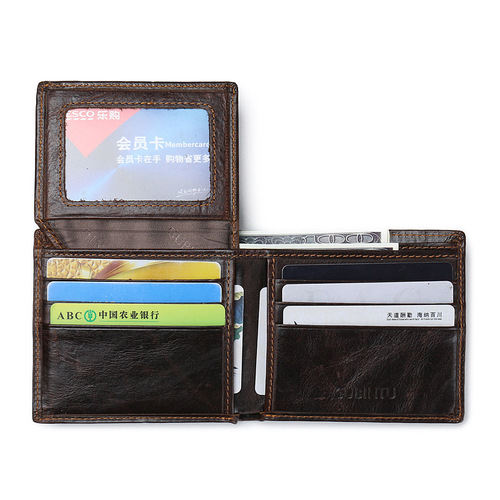 GUBINTU RFID Protection Wallet Magnetic Men Genuine Leather Wallet - New Style