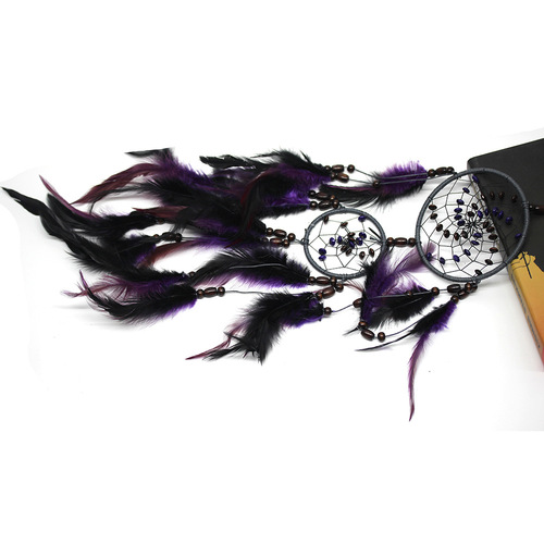 Cross-border MS6967 new natural feather dream catcher car decoration pendant wedding dream catcher wall decoration
