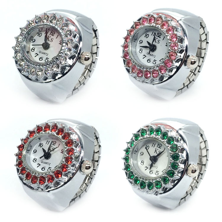 21g Weight Ordinary Glass Mirror Material Alloy Strap Material Watch Rings Classification Pointer+Number Display Type Round Dial Shape Daily, Street Occasion Quartz Movement Geometric Pattern All Seasons Season Women's Gender Retro, Classic Style Style Retro Classic Style Geometric Quartz Watch Rings 1