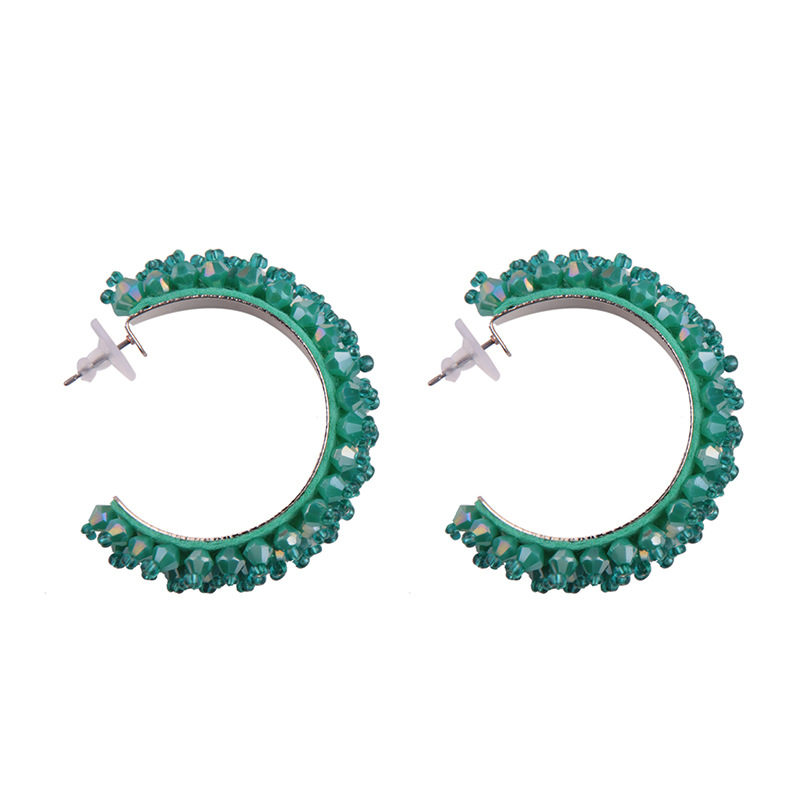Other Alloy Zircon earring Geometric (blue)NHJQ9378-blue