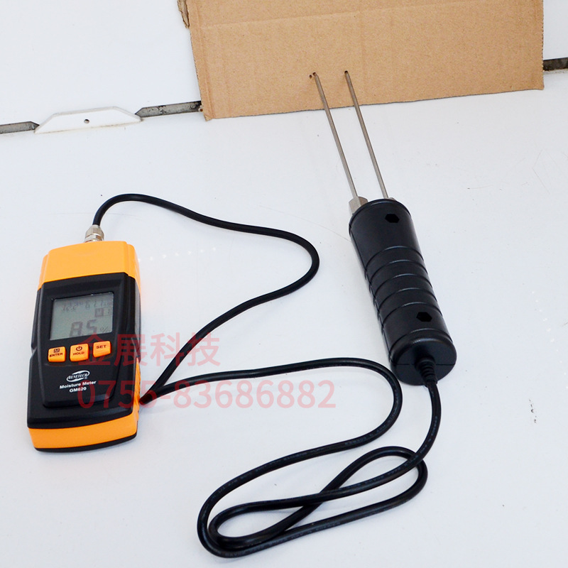 木材水分機 標智GM620木材濕度計 數顯長探針電子水分測量機