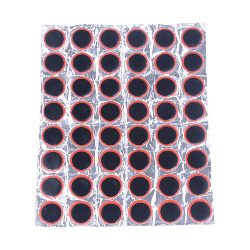 48 pieces of 25mm diameter circular bicycle tire patching films, tire cold patching films, inner tube repair and riding accessories