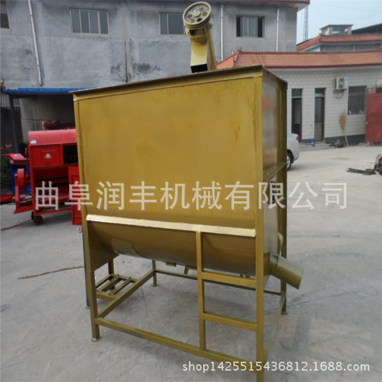 减速机饲料混合机 卧式饲料混合机 饲料搅拌机定做厂家