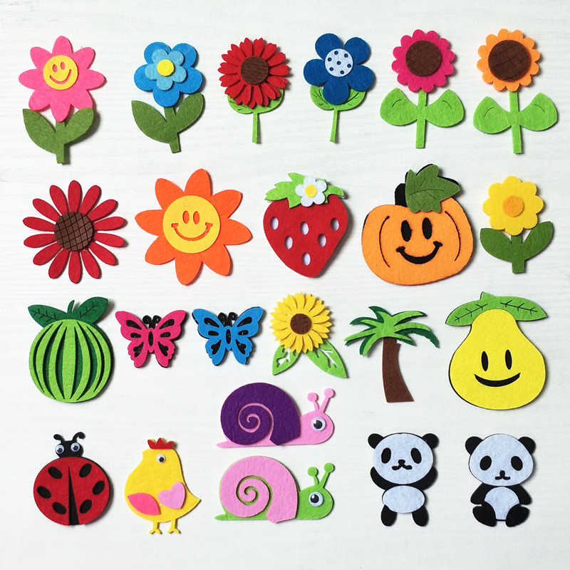 新款需手缝卡通花朵贴布贴 装饰 贴无防布贴花校园奖励贴帽子贴花