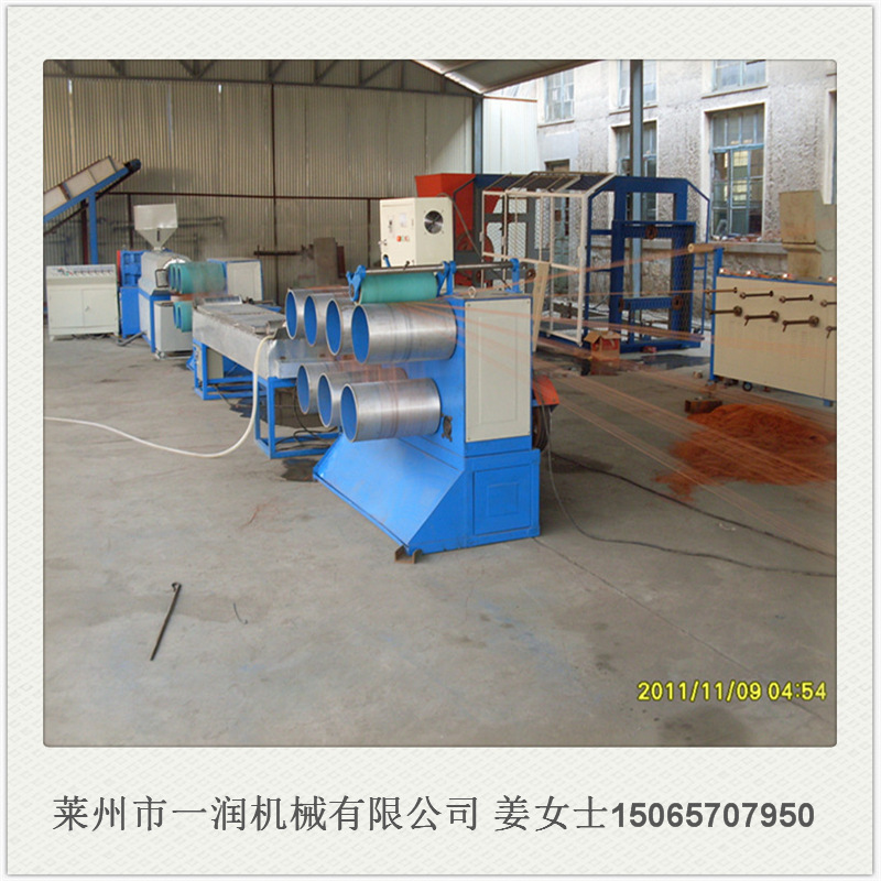 莱州一润专业生产PPPE塑料颗粒抽丝机 塑料尼龙圆丝拉丝生产线