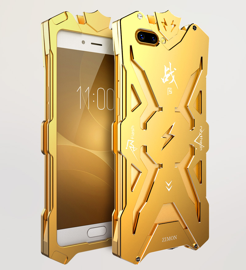 SIMON THOR Aviation Aluminum Alloy Shockproof Armor Metal Case Cover for OPPO R11 & OPPO R11 Plus