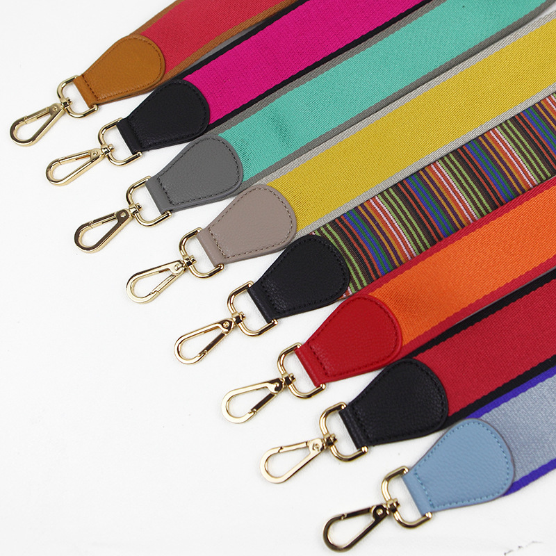 春夏新款肩带配件带子女彩色织带民族风背包单肩斜挎带子加宽包带|ms