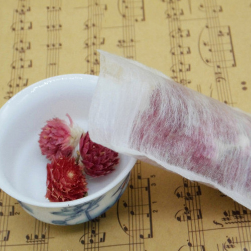 Heat-sealed corn fiber tea bag, floral tea bag, 5.5*6cm filtered powder bag, empty tea bag, disposable tea bag