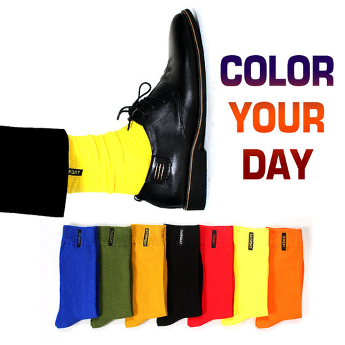 Men's socks for autumn and winter, new men's socks, European and American trendy brand, mid-calf, solid color socks, cotton, wholesale