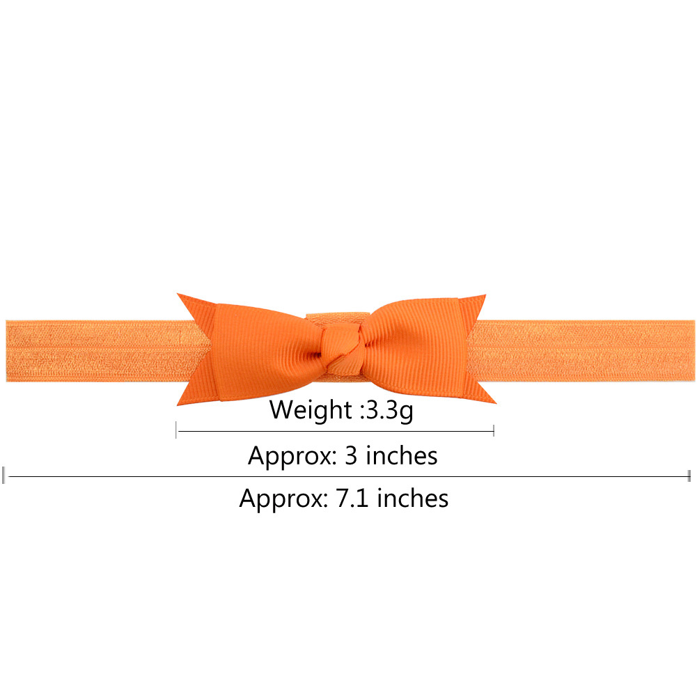 Wholesale Ribbed Ribbon Bow Hairband European And American Girls Baby Headband display picture 2