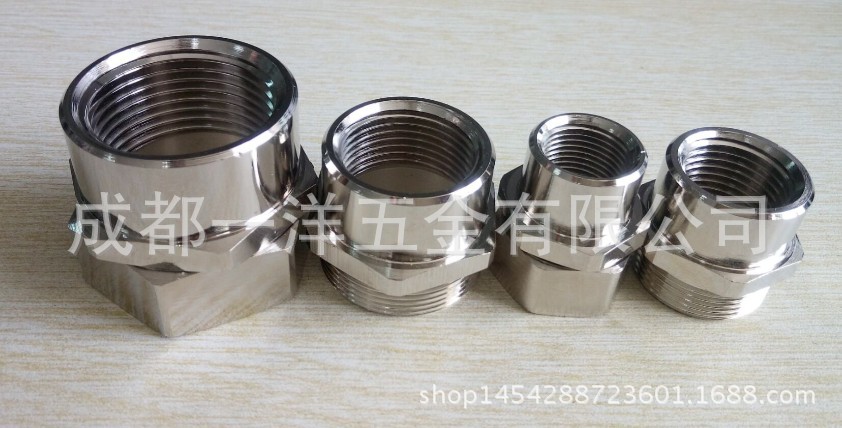 Nickel plated brass female con