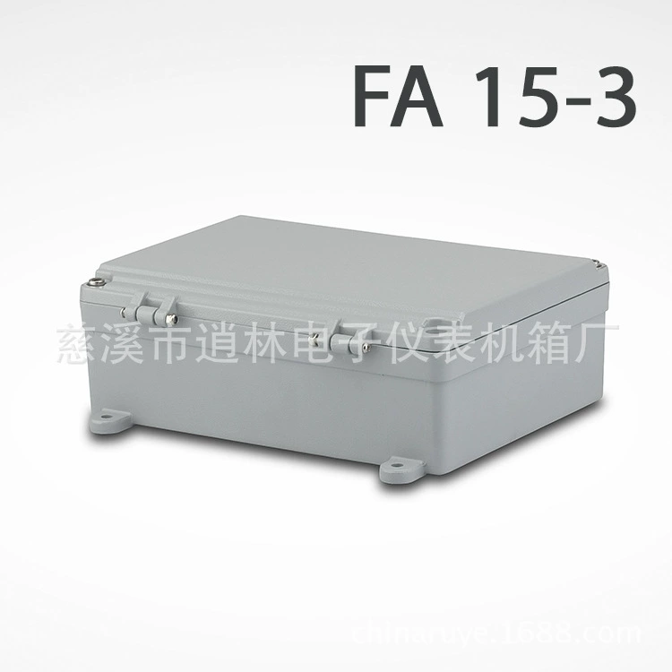 Корпус электронного инструмента, металлическая распределительная коробка, литая под давлением алюминиевая водонепроницаемая коробка для улицы FA-15-3 90*190*250