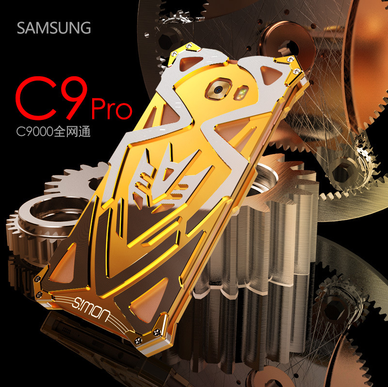 SIMON THOR Ⅱ Aviation Aluminum Alloy Shockproof Armor Metal Case Cover for Samsung Galaxy C9 Pro C9000