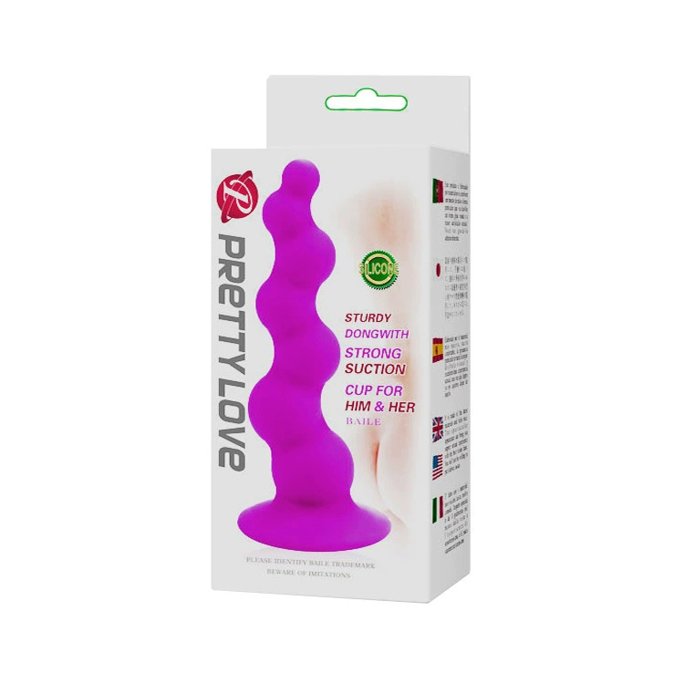 Backcourt plug anal stimulation silicone beads backcourt massager anal plug adult sex toy manufacturer