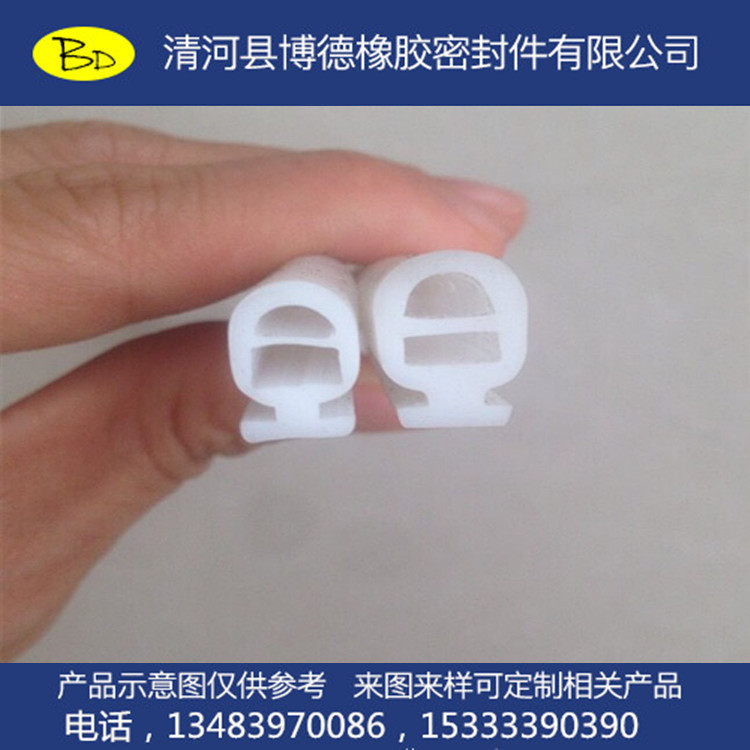 卡布灯箱密封条 广告灯箱透明硅胶密封条 LED灯箱防水耐高温胶条