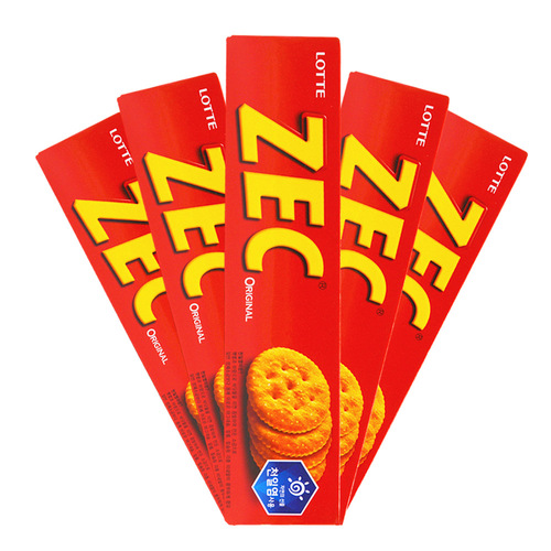 Korean imported snacks lotte Lotte ZEC Jack salty soda biscuits 100g soda crisp biscuits