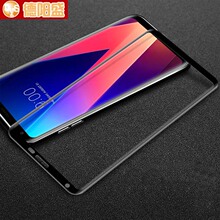 适用LG V30 3D曲面全屏覆盖钢化玻璃膜LG VELVET曲面全屏钢化膜批