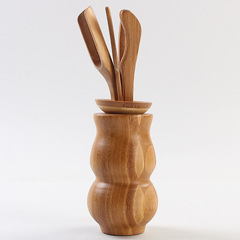 Wholesale manufacturer of Gongfu tea set accessories, Tea Six Gentlemen set, bamboo carved tea ceremony art decorative pieces