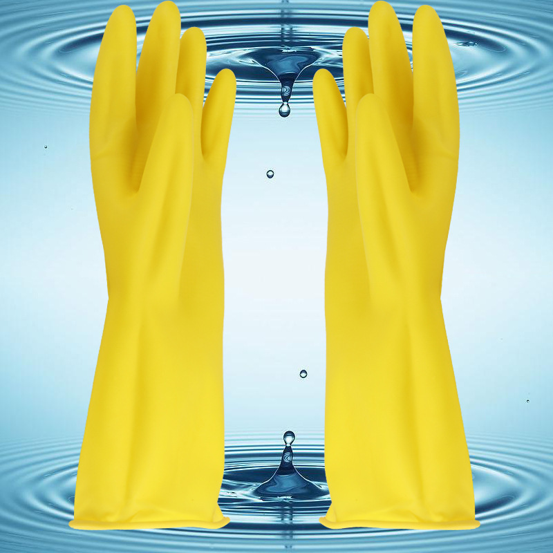 Oriental Full 10 Rubber latex glove laundry Dishwasher Housework Dichotomanthes thickening rubber waterproof Industry