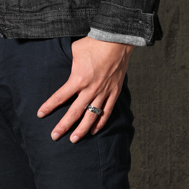 Fashion Letter Titanium Steel Rings Plating Stainless Steel Rings