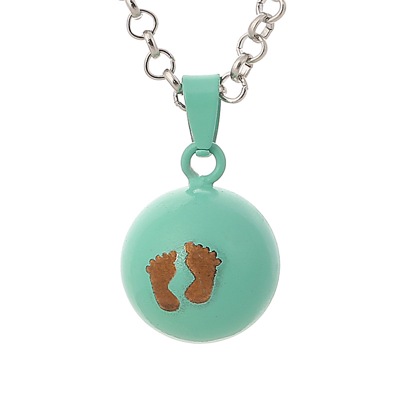 Fashion Footprint Copper Plating Pendant Necklace 1 Piece